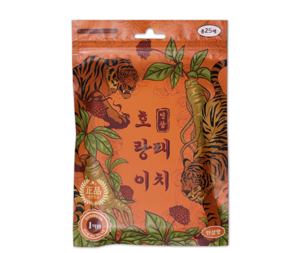 Korean Tiger Ginseng Patch Pain Relief 25 pcs