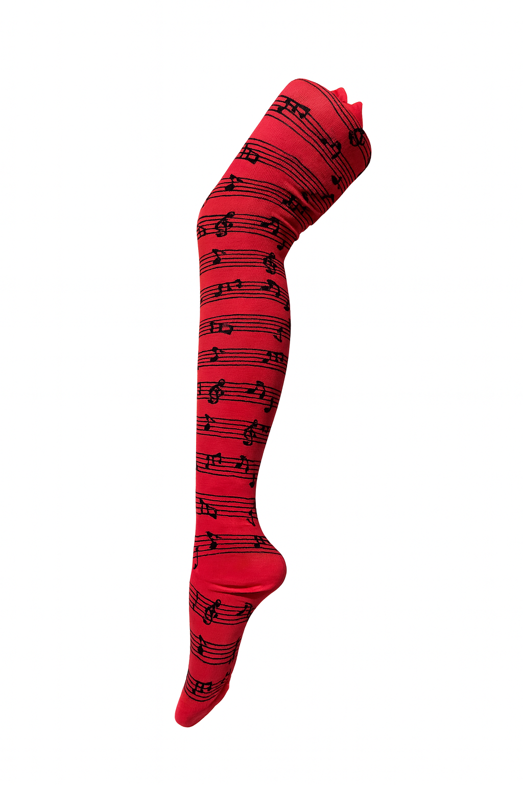 Fancy Dancing Thigh high socks music notes women size 2-8