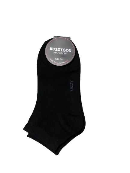 3 Pairs Ankle Low Cut Socks Natural Cotton Soft Breathable Socks for Daily Wear