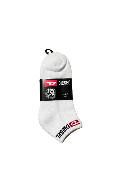 3 PAIRS Women Diesel Premium Cotton Ankle Sport Cushion Socks size 2-8
