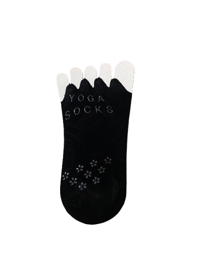3 Pairs Yoga Socks Pilates Open Toe Socks For Exercise Gym New Women Size 2-8