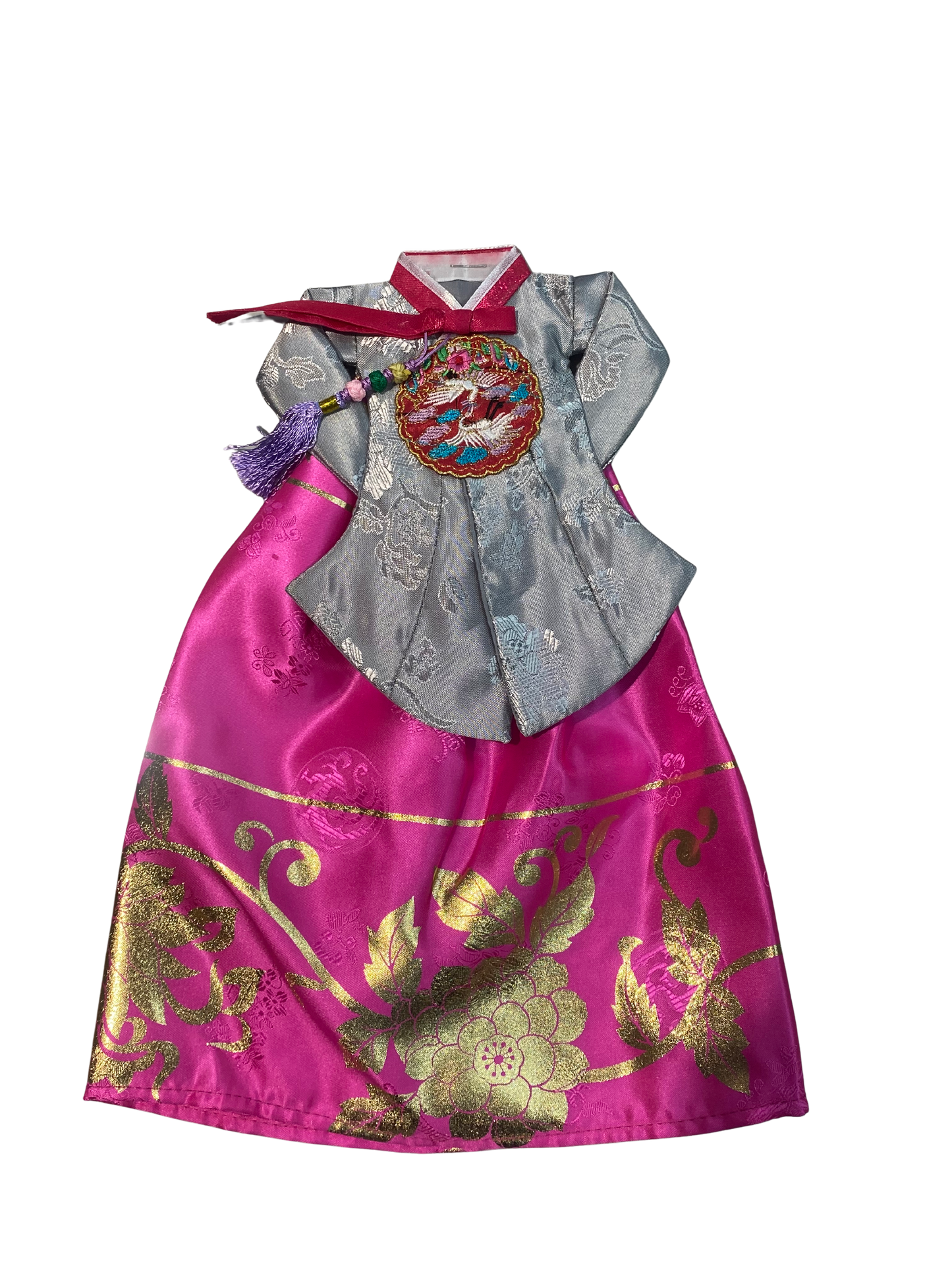 Korean Traditional Hanbok Wine Bottle Cover – Handmade Gift Wrap or Decor