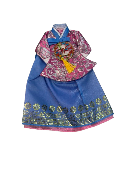 Korean Traditional Hanbok Wine Bottle Cover – Handmade Gift Wrap or Decor