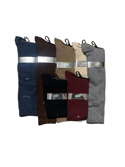 Women Fashion Classic Basic Casual Knee High Cotton socks Fits Ladies 2-8