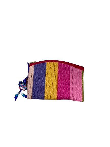 Korean traditional pattern quilted coin or credit card purse wallet Kpop