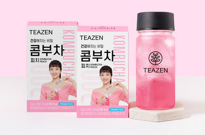 Teazen Kombucha Probiotics 5g x 10 viên Hương chanh đào Quả dứa 