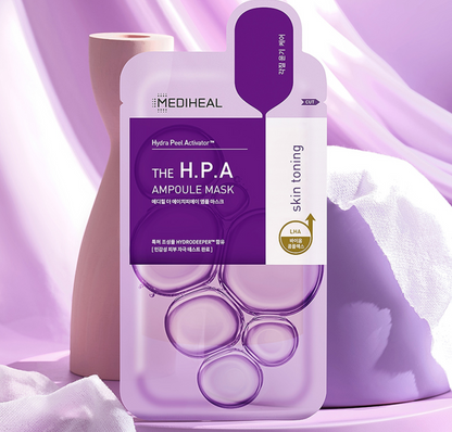 MEDIHEAL HPA Skin Toning Essential Ampoule Mask Sheet 27ml x 10 cái 