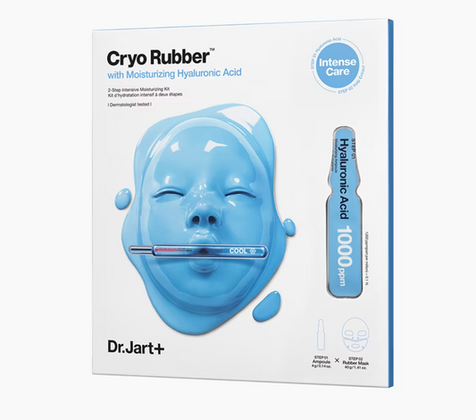 Dr.Jart+ CRYO RUBBER™ FACE MASK WITH MOISTURISING HYALURONIC ACID Single Use 2 Step Mask