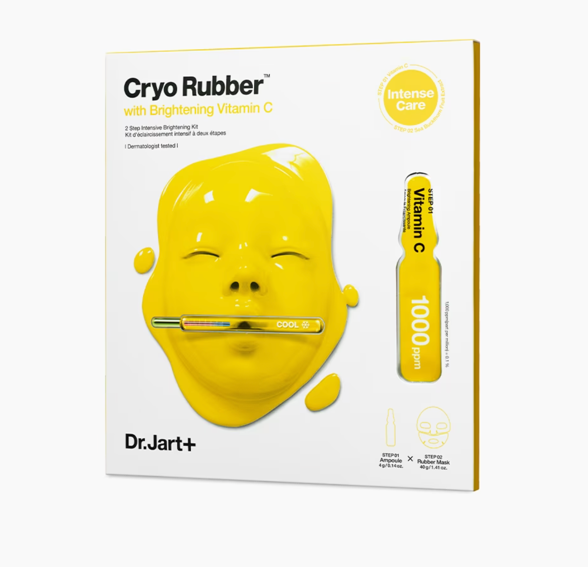 Dr.Jart+ CRYO RUBBER™ FACE MASK WITH BRIGHTENING VITAMIN C Single Use 2 Step Mask