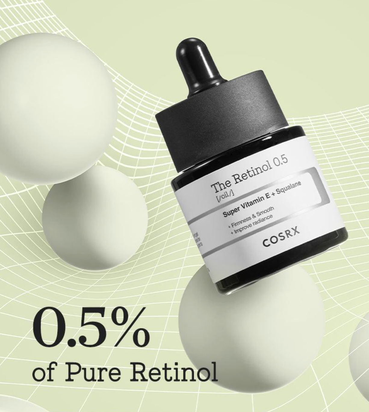 [COSRX] The Retinol 0.5 Oil 20ml | Cruelty-Free Anti-aging serum