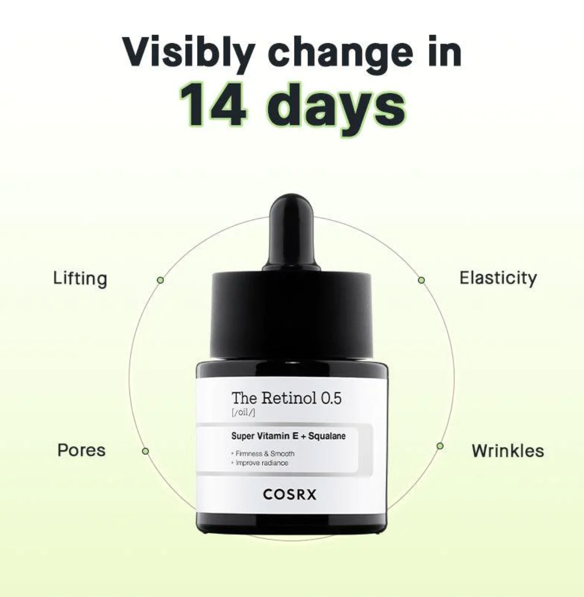 [COSRX] The Retinol 0.5 Oil 20ml | Cruelty-Free Anti-aging serum