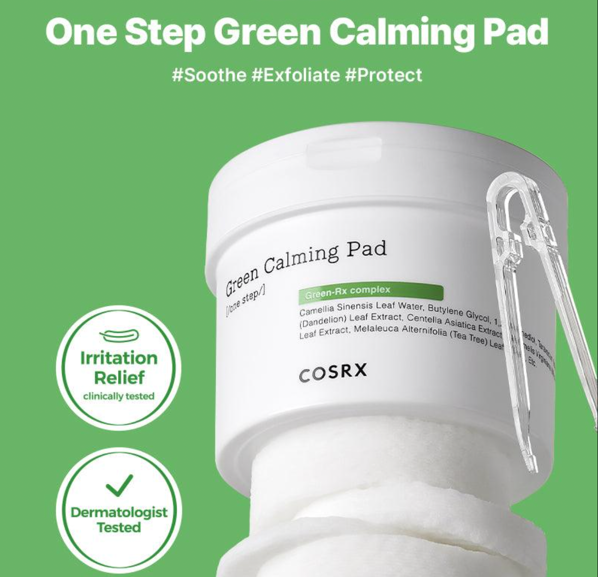 COSRX One Step Green Calming Pad (70 Pads)