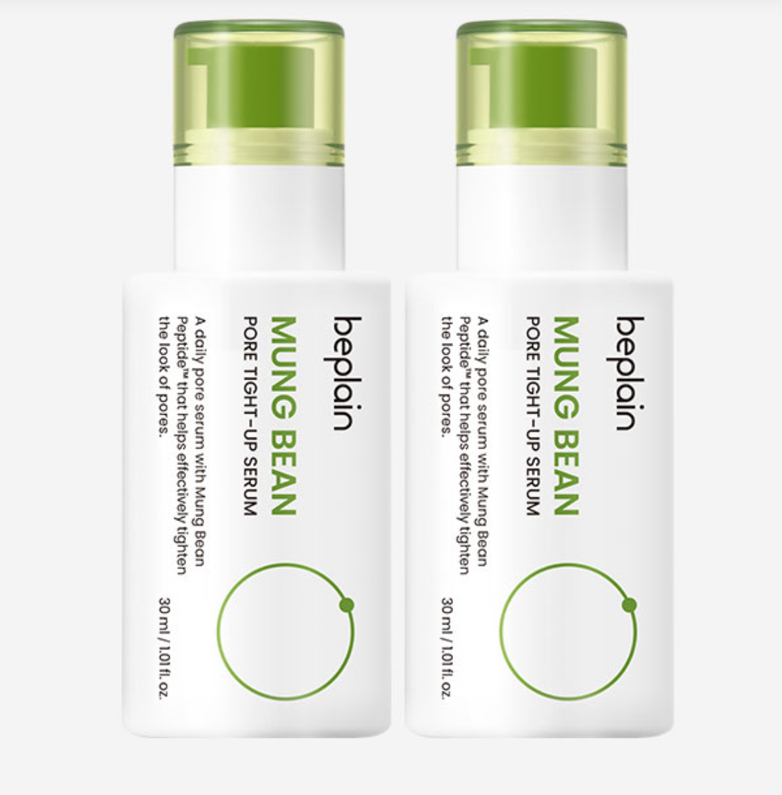 Beplain Mung Bean Pore Tight-Up Serum 30ml + Free 30ml