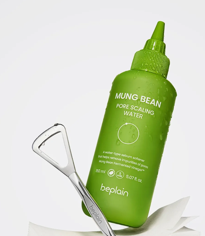 Beplain Mung Bean Pore Scaling Water 150ml Special Set (Cotton pad + Scaler)