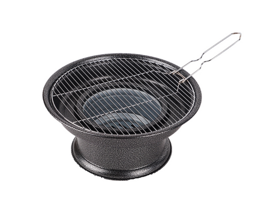 Round Portable Outdoor Charcoal BBQ Grill Camping Made In Korea