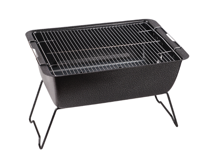 Rectangular Portable Outdoor Charcoal BBQ Grill Camping Made In Korea
