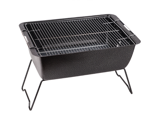 Rectangular Portable Outdoor Charcoal BBQ Grill Camping Made In Korea