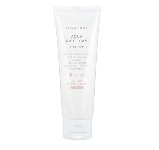 S.NATURE Aqua Rice Foam Cleanser 160ml