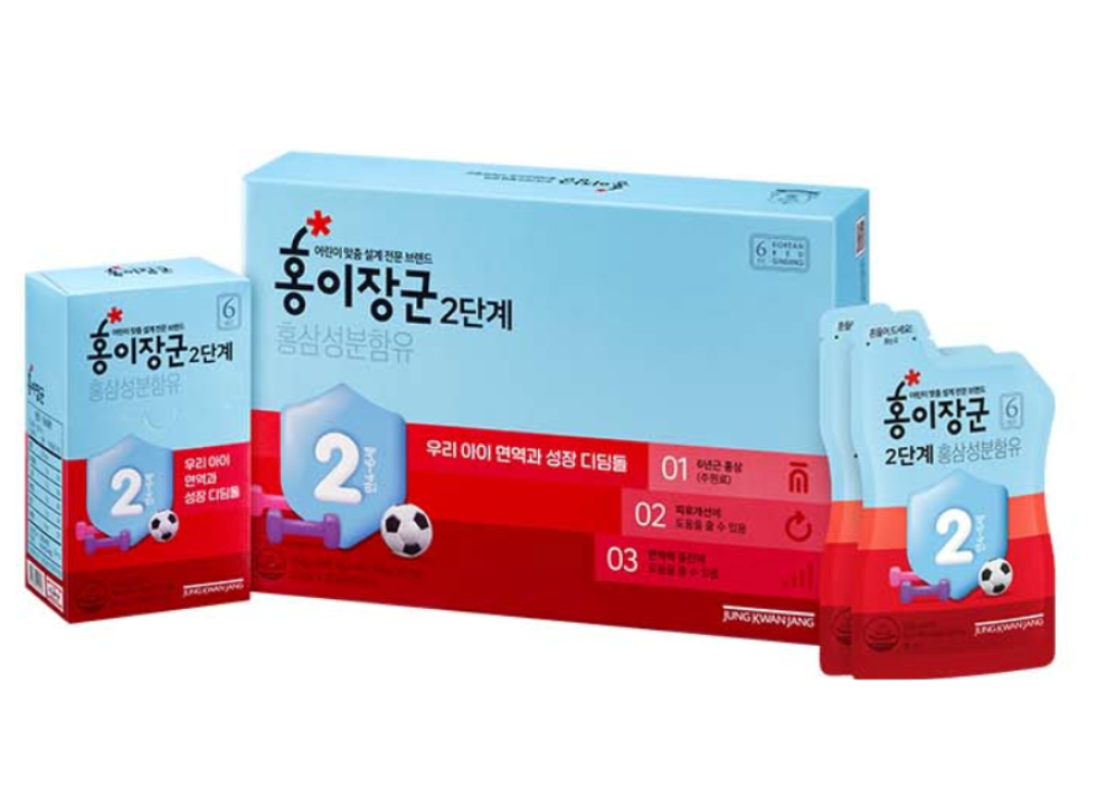 [Jung Kwan Jang] Korean Red Ginseng Kids Tonic Step 3, 20ml x 30pcs