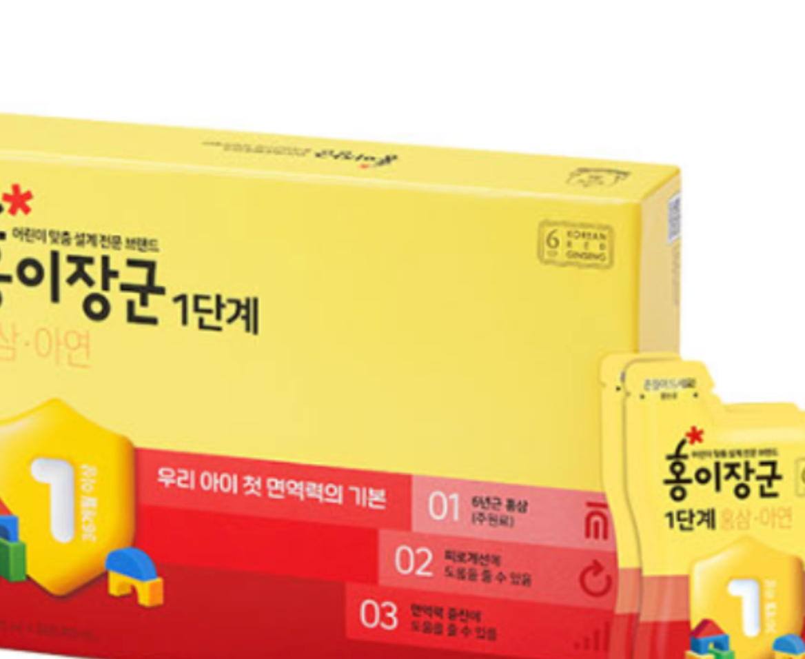[Jung Kwan Jang] Korean Red Ginseng Kids Tonic Step 1, 15ml x 30pcs