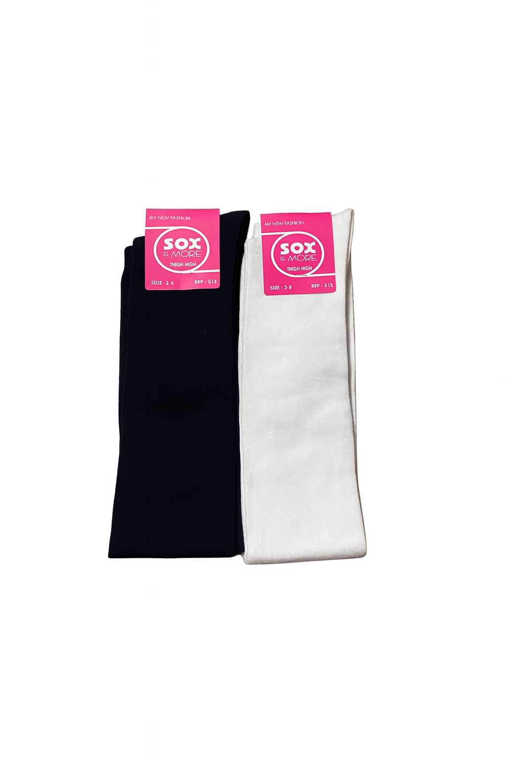 Women Thigh High Over the Knee Socks Solid Cotton Socks Size 2-8