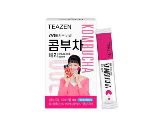 Teazen Kombucha Probiotics 5g x 10 viên Hương chanh đào Quả dứa 
