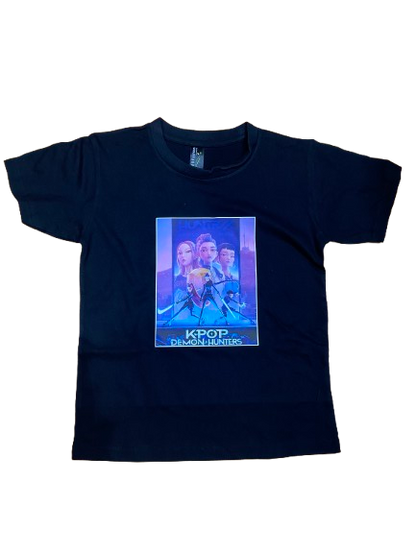 KPop Demon Hunters Huntrix Pre-made Fan Art Custom Printed T-Shirt