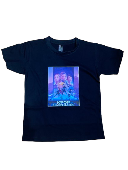 KPop Demon Hunters Huntrix Pre-made Fan Art Custom Printed T-Shirt