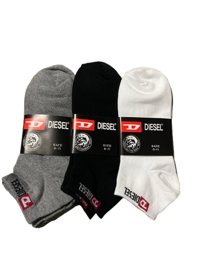 4 PAIRS Bundle Unisex Diesel Premium Cotton Thin Lowcut Sport Socks size 6-11