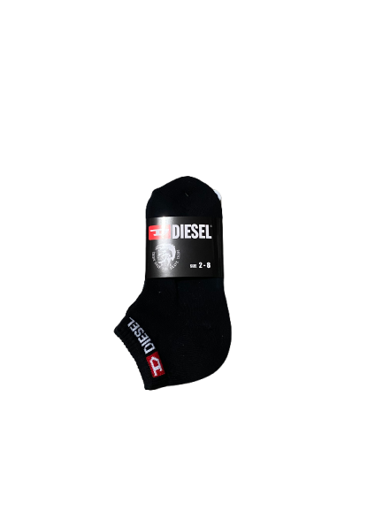 3 PAIRS Women Diesel Premium Cotton Ankle Sport Cushion Socks size 2-8