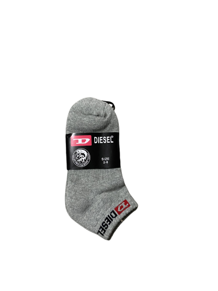 3 PAIRS Women Diesel Premium Cotton Ankle Sport Cushion Socks size 2-8