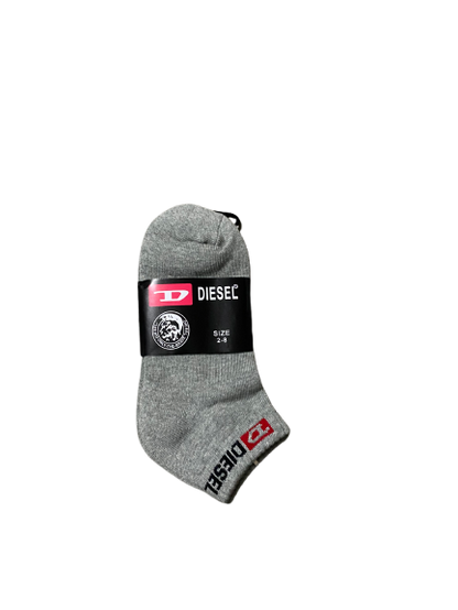 3 PAIRS Women Diesel Premium Cotton Ankle Sport Cushion Socks size 2-8