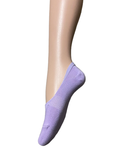 3 Pairs Colorful No-Show Invisible Socks Double Non-Slip Grip for Ladies 2-8