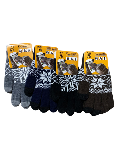 Women Unisex Magic Touch Screen Gloves Smartphone Tablet Warm Knit Gloves