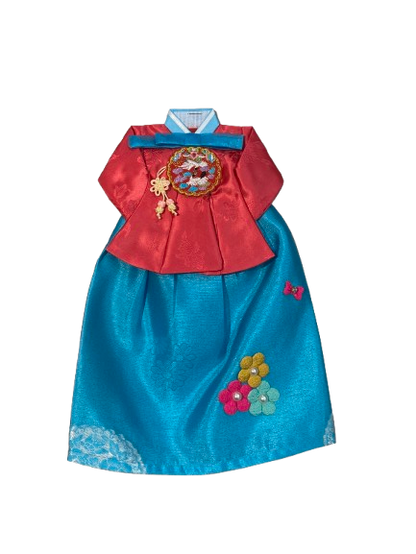 Korean Traditional Hanbok Wine Bottle Cover – Handmade Gift Wrap or Decor