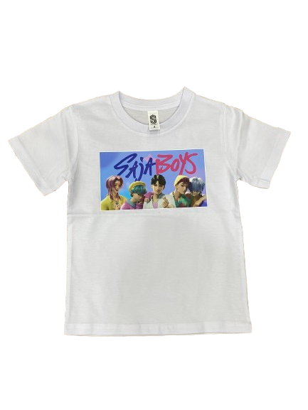 KPop Demon Hunters Saja Boys Custom Printed T-Shirt - White / Black