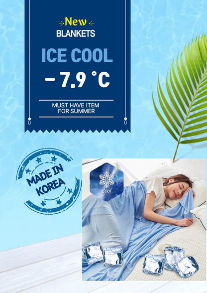 Super Ice Cool -10°C cooler skin temperature Summer Blanket